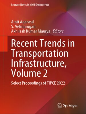 cover image of Recent Trends in Transportation Infrastructure, Volume 2